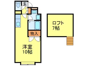 パルスリ－下大利の物件間取画像